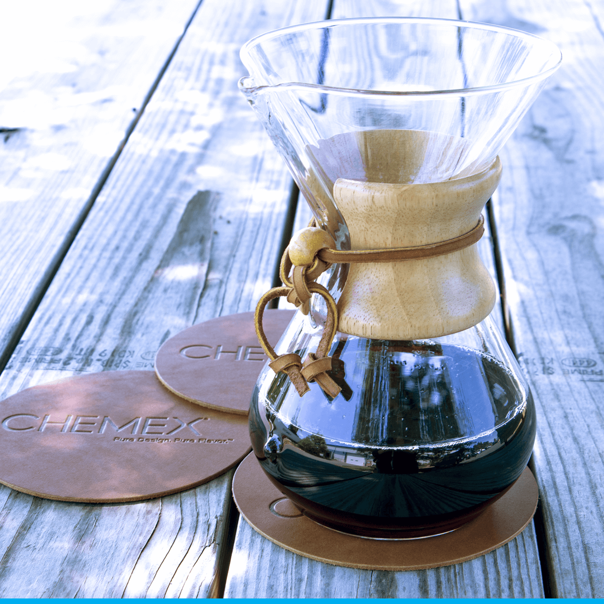 Chemex Leather Coaster Bad Seed Coffee Supply